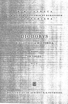 Diodori Bibliotheca historica vol. 2