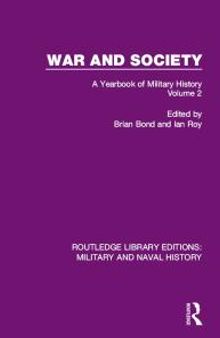 War and Society Volume 2 : A Yearbook of Military History
