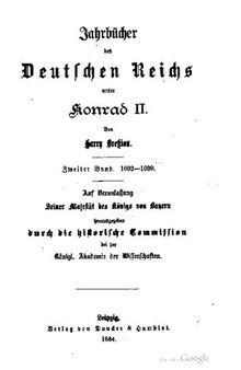 Jahrbücher des Deutschen Reichs unter Konrad II./ 1032 - 1039