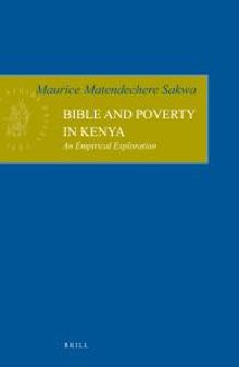 Bible and Poverty in Kenya : An Empirical Exploration