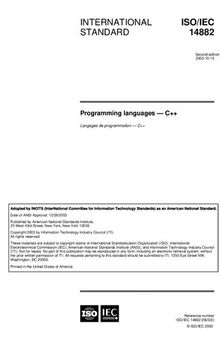 ISO-IEC 14882-2003 Information technology — Programming languages — C++
