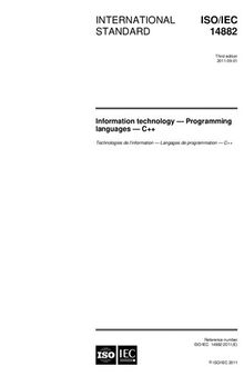 ISO-IEC 14882-2011 Information technology — Programming languages — C++