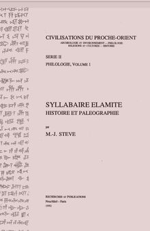 Syllabaire Elamite: