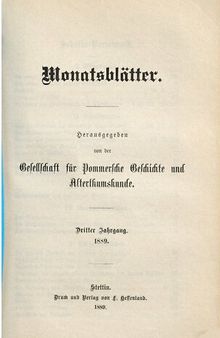 Monatsblätter