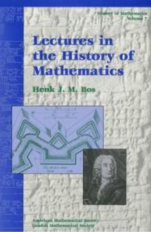 Lectures in the History of Mathematics