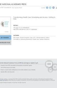 Transforming Health Care Scheduling and Access: Getting to Now