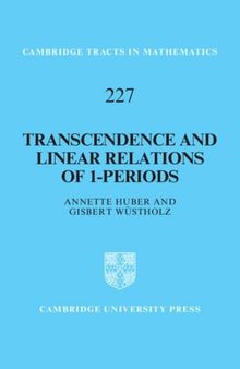 Transcendence and Linear Relations of 1-Periods (Cambridge Tracts in Mathematics)