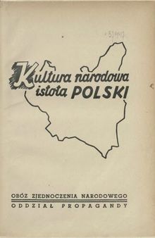 Kultura narodowa istotą Polski
