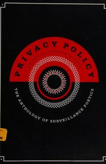 Privacy Policy: The Anthology of Surveillance Poetics