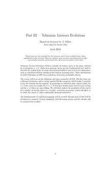 Schramm–Loewner Evolutions