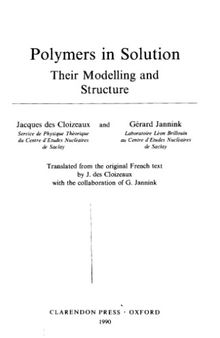 Polymers in Solution. Their Modelling and Structure