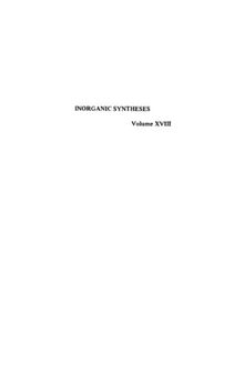 Inorganic Syntheses, Vol. 18