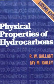 Physical Properties of Hydrocarbons vol.1