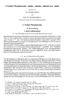 Houben-Weyl Methoden der organischen Chemie vol.E2 Organic Phosphorus Compounds II