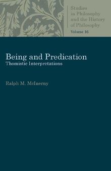 Being and Predication: Essays in Phenomenology