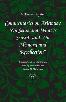 Commentaries on Aristotle's 