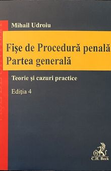 Fișe de Procedură penală Partea generală