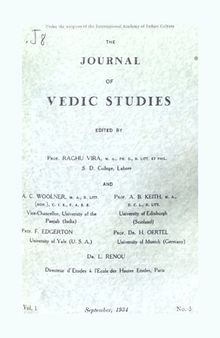 The Journal of Vedic Studies