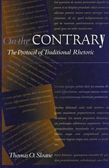 On the Contrary: The Protocol of Traditional Rhetoric