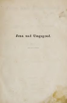 Jena und Umgegend ; Handbuch für Fremde