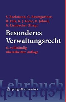 Besonderes Verwaltungsrecht (Springers Kurzlehrbücher der Rechtswissenschaft) (German Edition)