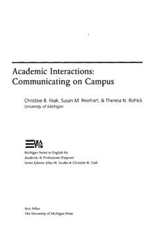 Academic interactions: Communicating on campus