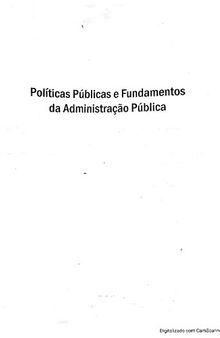 Políticas públicas e fundamentos da Administração Pública