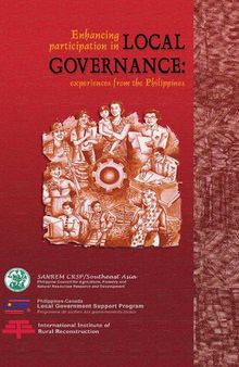 Enhancing Participation in Local Governance: Experiences from the Philippines