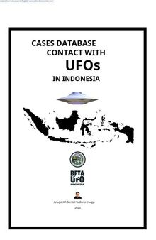Indonesian UFO Contact Cases Database (Version 0.9, Draft, Raw English Translation)