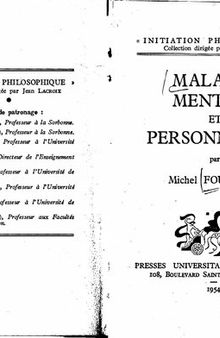 Maladie mentale et personnalité