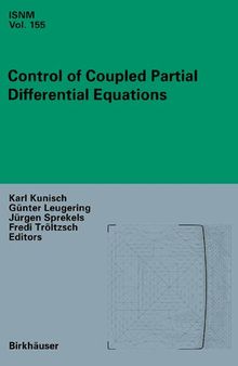 Control of Coupled Partial Differential Equations (International Series of Numerical Mathematics, 155)