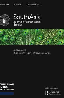 assortment of articles from South Asia: Journal of South Asian Studies, South Asian History and Culture