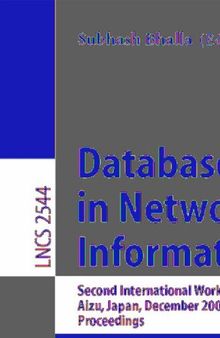 Databases in Networked Information Systems: Second International Workshop, DNIS 2002, Aizu, Japan, December 16-18, 2002, Proceedings (Lecture Notes in Computer Science, 2544)