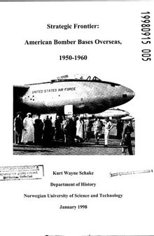 Strategic Frontier: American Bomber Bases Overseas, 1950-1960