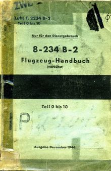 Arado 8-234 B-2 Flugzeug-Handbuch 