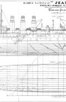 Les dessins de navires de la marine française - JEANNE D ARC 1899