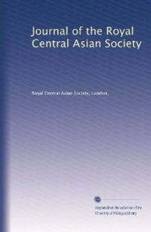 Journal of The Royal Central Asian Society (assortment), Australian Outlook(assortment)