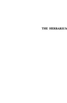 The Herbarium Handbook