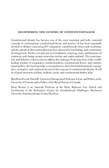 Deciphering the Genome of Constitutionalism: The Foundations and Future of Constitutional Identity