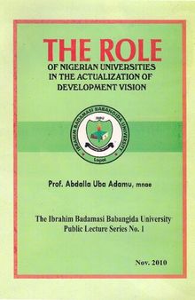 The Role of Nigerian Universities in Development Vision