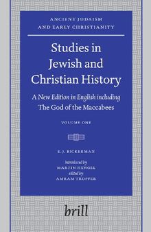 Studies in Jewish and Christian History