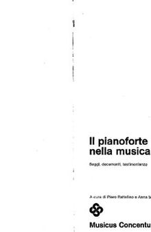 Il pianoforte nella musica contemporanea. Saggi, documenti, testimonianze