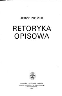 Retoryka opisowa