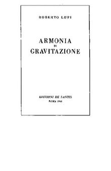 Armonia di gravitazione