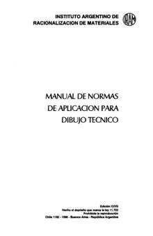 Manual de normas de aplicación para dibujo técnico