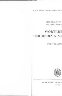 Wörterbuch Der Medizinischen Texte, Hälfte 2: (H-ḏ)