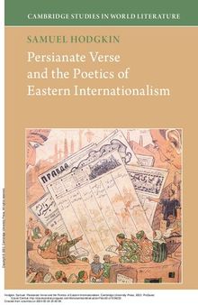 Persianate Verse and the Poetics of Eastern Internationalism
