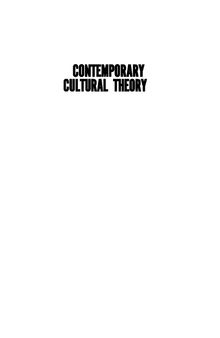 Contemporary Cutural Theory
