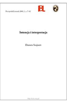 Intencja i interpretacja