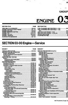 Ford Lincoln Mercury 4.6L SOHC (2V) & 3.8L OHV Engine Service Manual